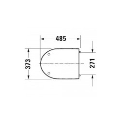 Tapa con asiento para Duravit No. 1