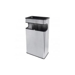 Basurero Rectangular con Cenicero
