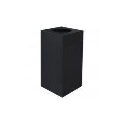 Basurero Cubo Punzonado Negro