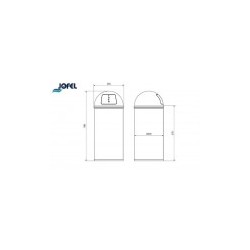 Papelera Push Acero Inoxidable