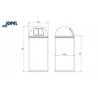 Papelera Push Acero Inoxidable