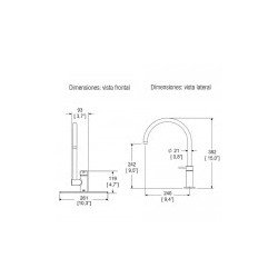 Llave de cocina Elite DX