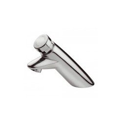 Grifo para lavabo de Acero Pulido PressMatic®