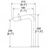 Monomando para lavabo alto Bamboo